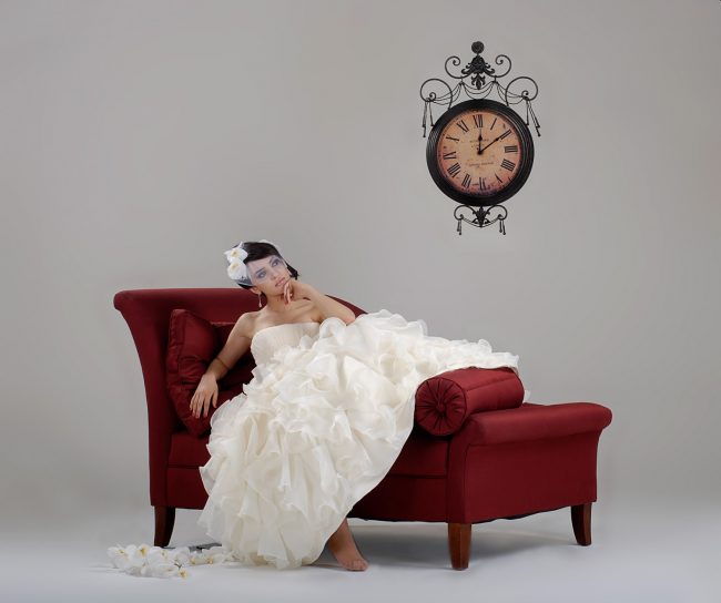 Wedding bride photo shoot studio